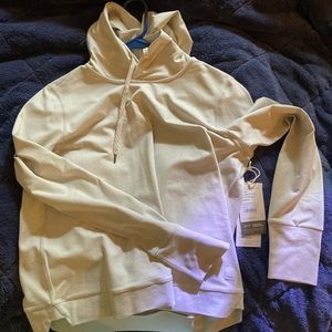 vuori Halo essential hoodie in salt heather (M)